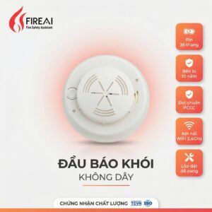 Đầu báo khói không dây fireai