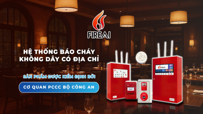 Giải pháp báo cháy không dây FireAi cho nhà hàng