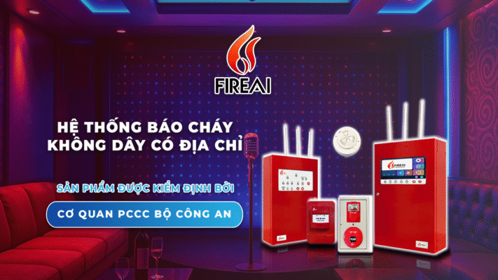 Hệ thống báo cháy không dây thông minh cho quán Karaoke