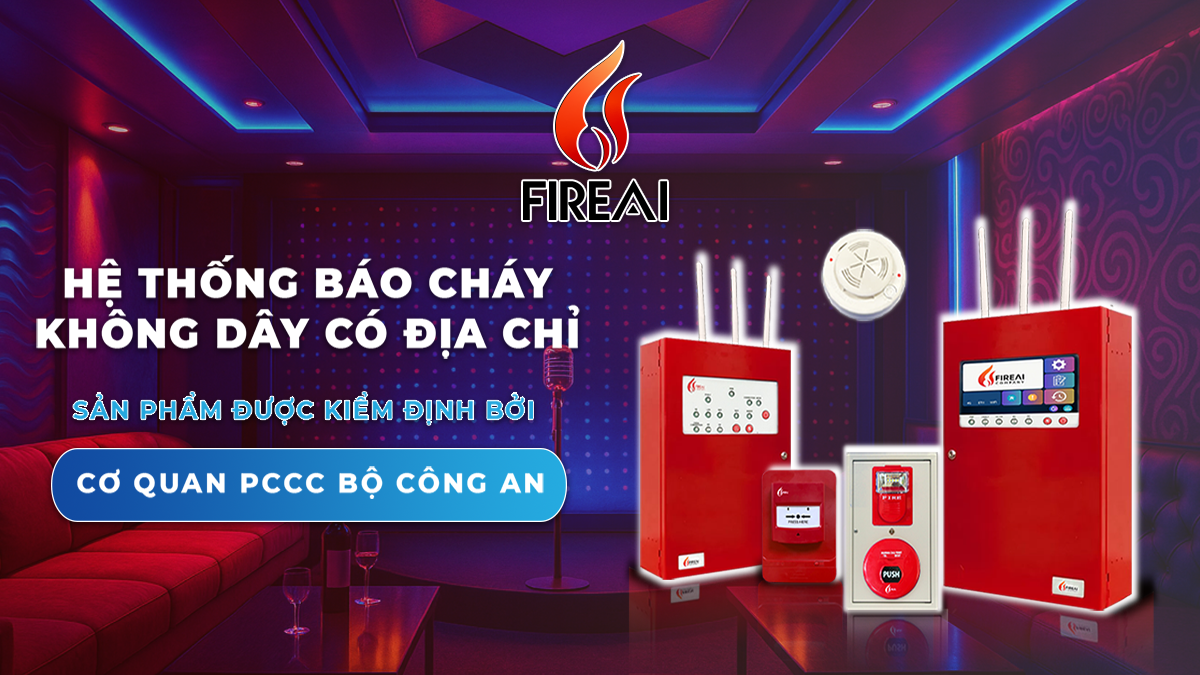 Hệ thống báo cháy không dây thông minh cho quán Karaoke