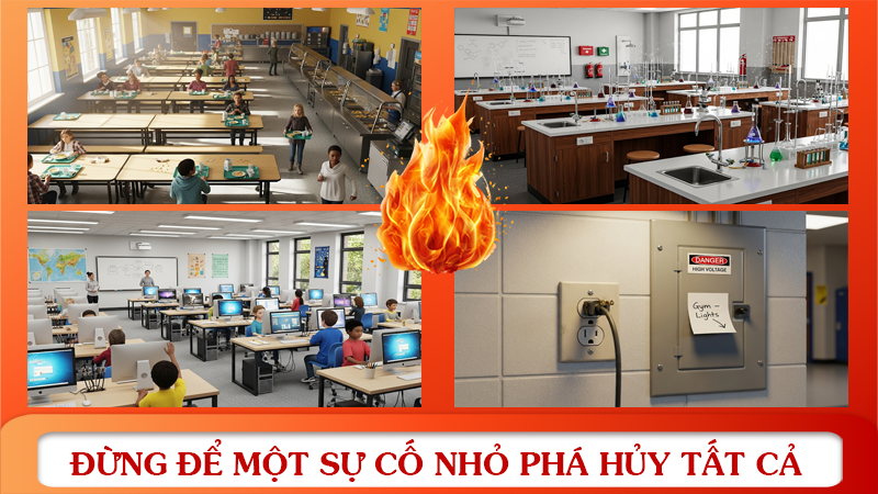 Nguy cơ cháy nổ tại trường học