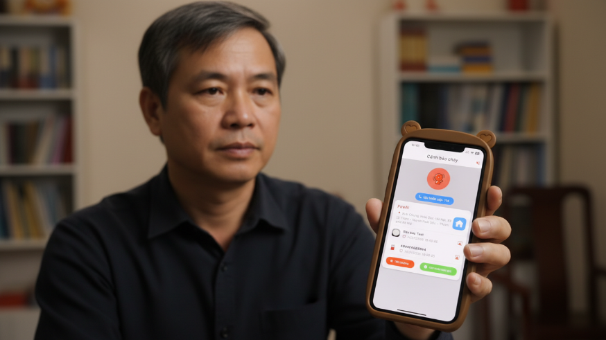 Thông Báo Cháy gửi về điện thoại