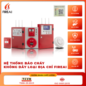 Kiểm tra tem và mã QR kiểm định thiết bị báo cháy không dây FireAI
