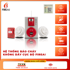 Hệ thống báo cháy không dây cục bộ FireAI