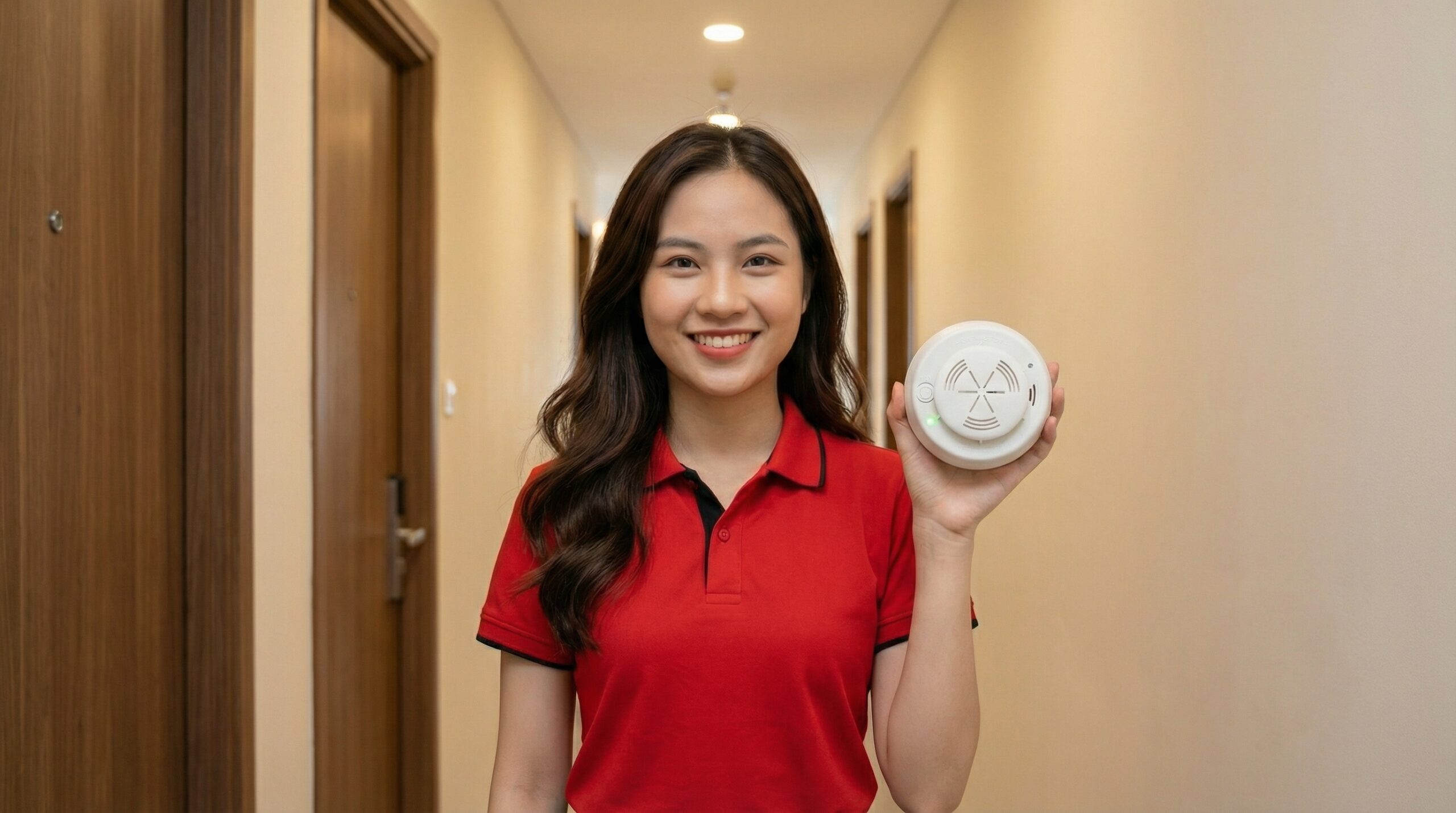 Đầu báo khói không dây FireAI gắn trần