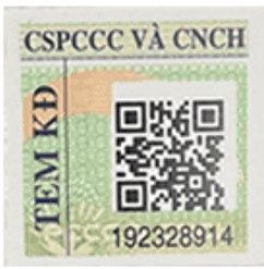 Tem kiểm định của Cục Cảnh sát PCCC & CNCH C07
